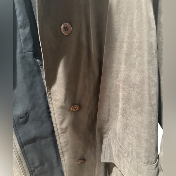 GALLERY Contrast Trim Rain Coat - Picture 4 of 8